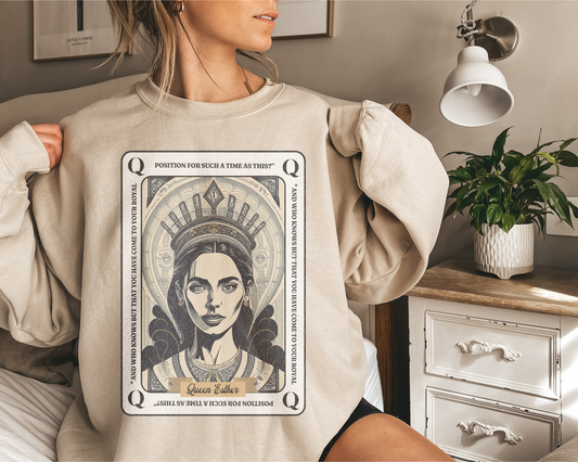 QUEEN ESTHER WOMEN OF THE BIBLE CREWNECK SWEATSHIRT