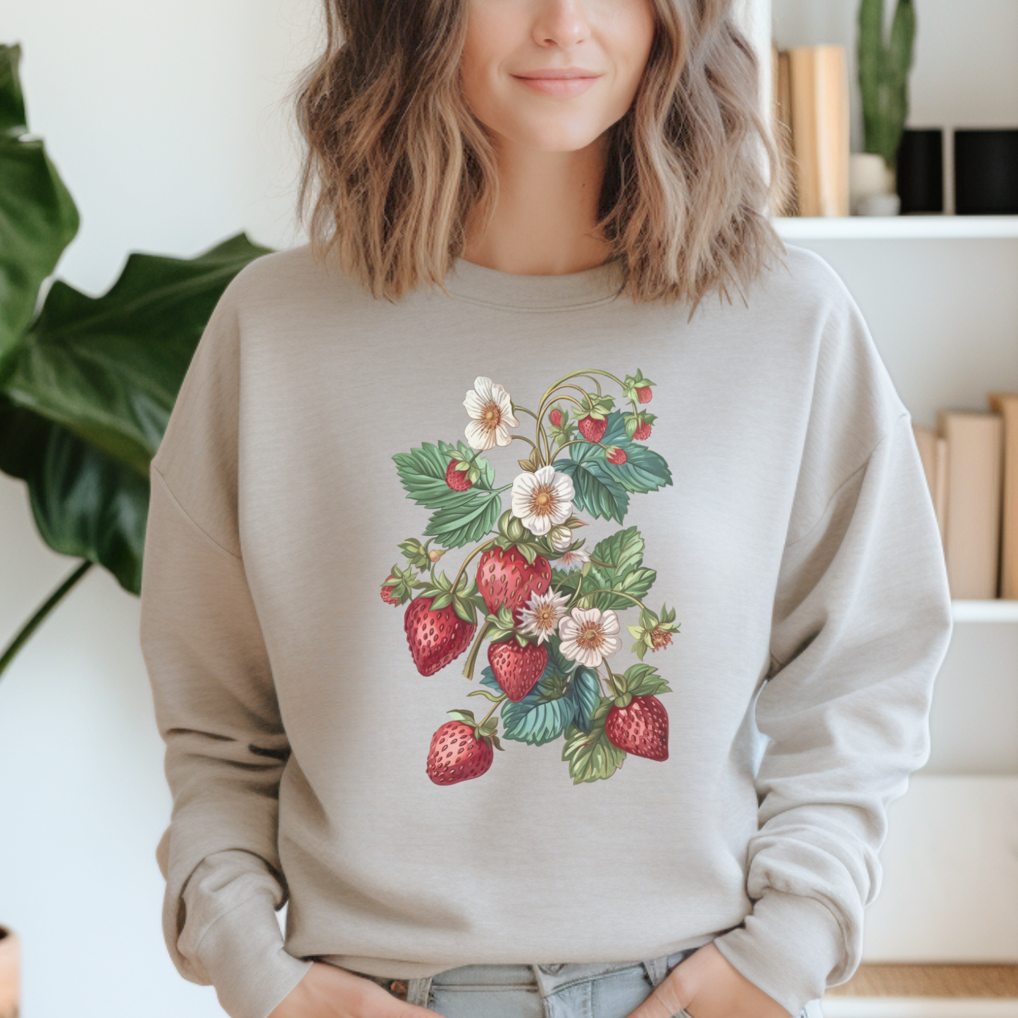 VINTAGE STRAWBERRY CREWNECK SWEATSHIRT