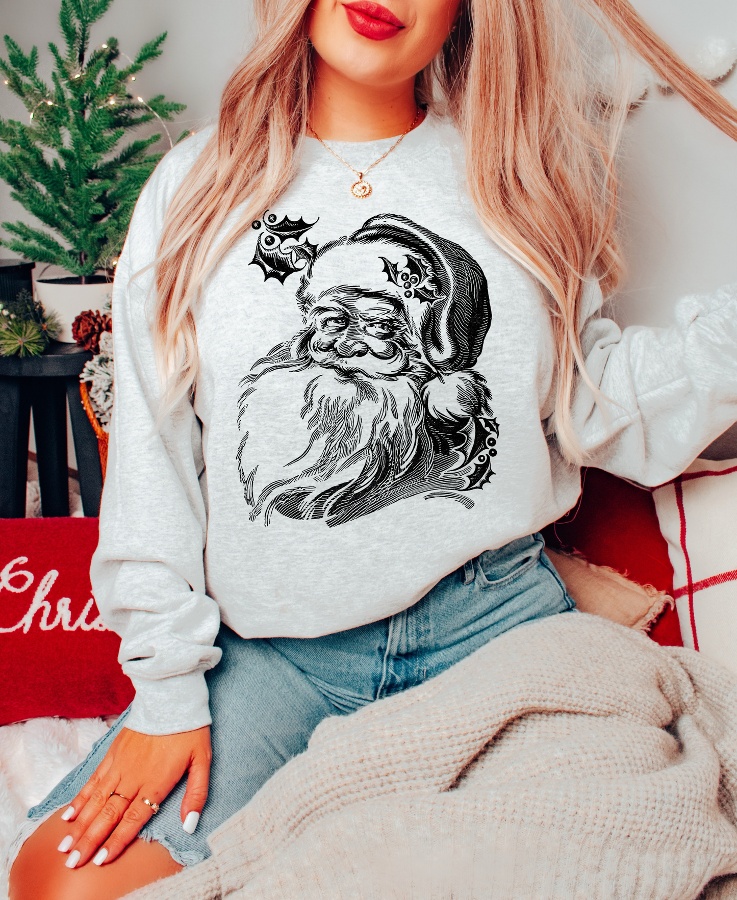VINTAGE SANTA CREWNECK SWEATSHIRT