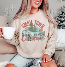 Load image into Gallery viewer, SMALL TOWN CHRISTMAS TRUCK CREWNECK SWEATSHIRT ADULT

