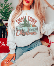 Load image into Gallery viewer, SMALL TOWN CHRISTMAS TRUCK CREWNECK SWEATSHIRT ADULT
