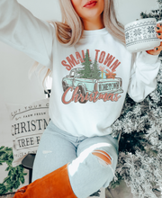 Load image into Gallery viewer, SMALL TOWN CHRISTMAS TRUCK CREWNECK SWEATSHIRT ADULT
