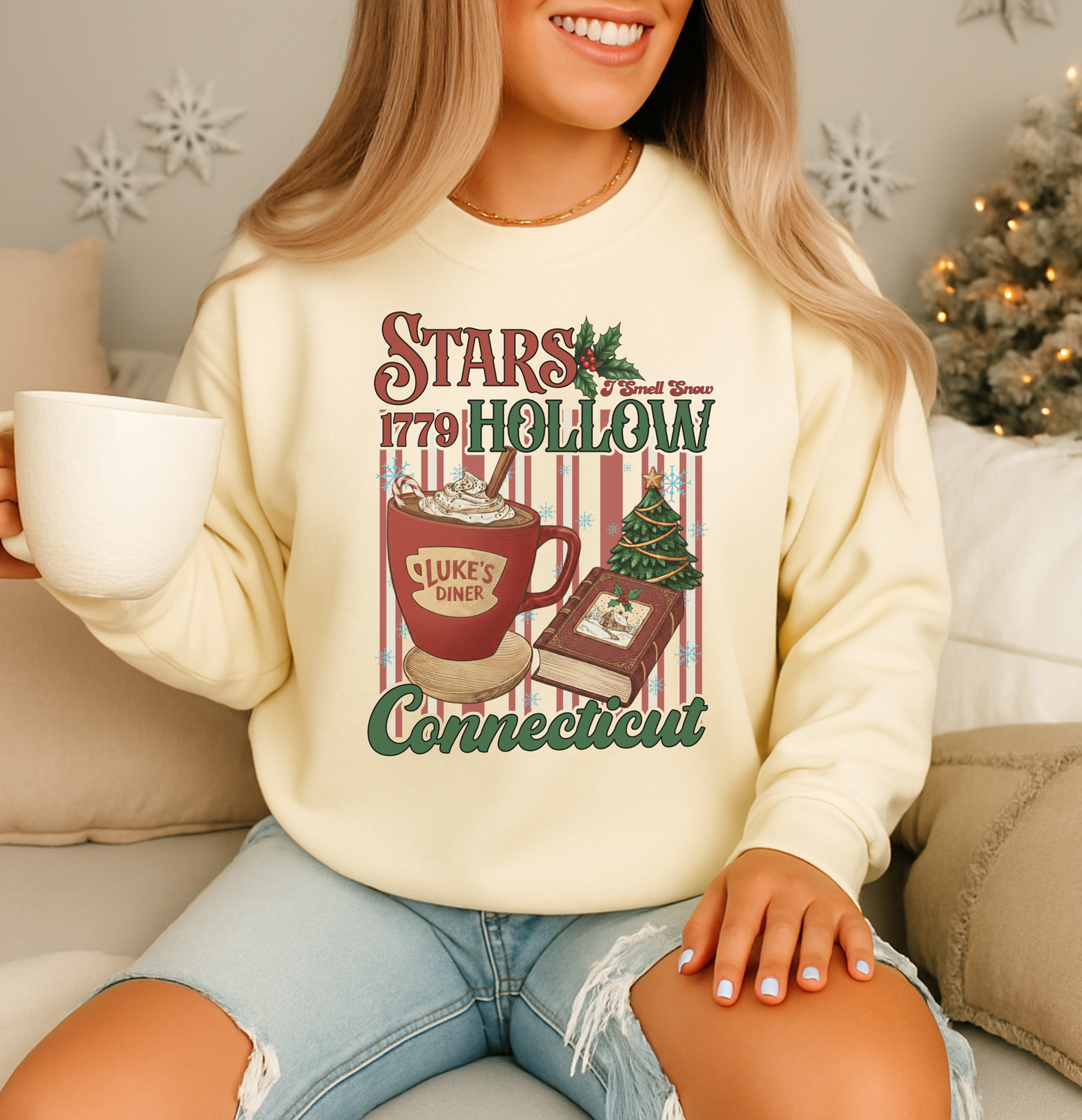 STARS HOLLOW GILMORE GIRLS CHRISTMAS CREWNECK SWEATSHIRT