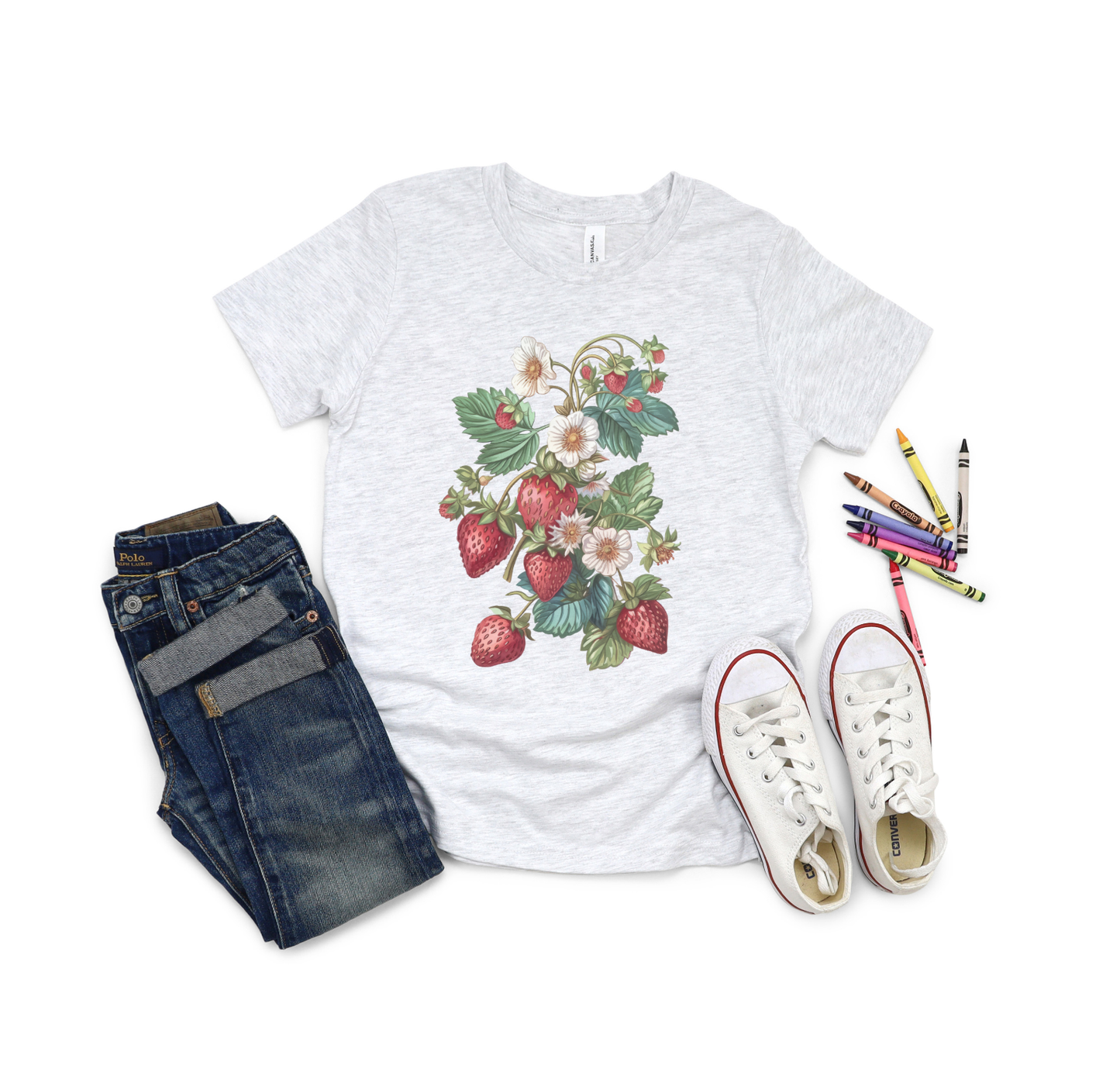 YOUTH VINTAGE STRAWBERRY GRAPHIC TEE