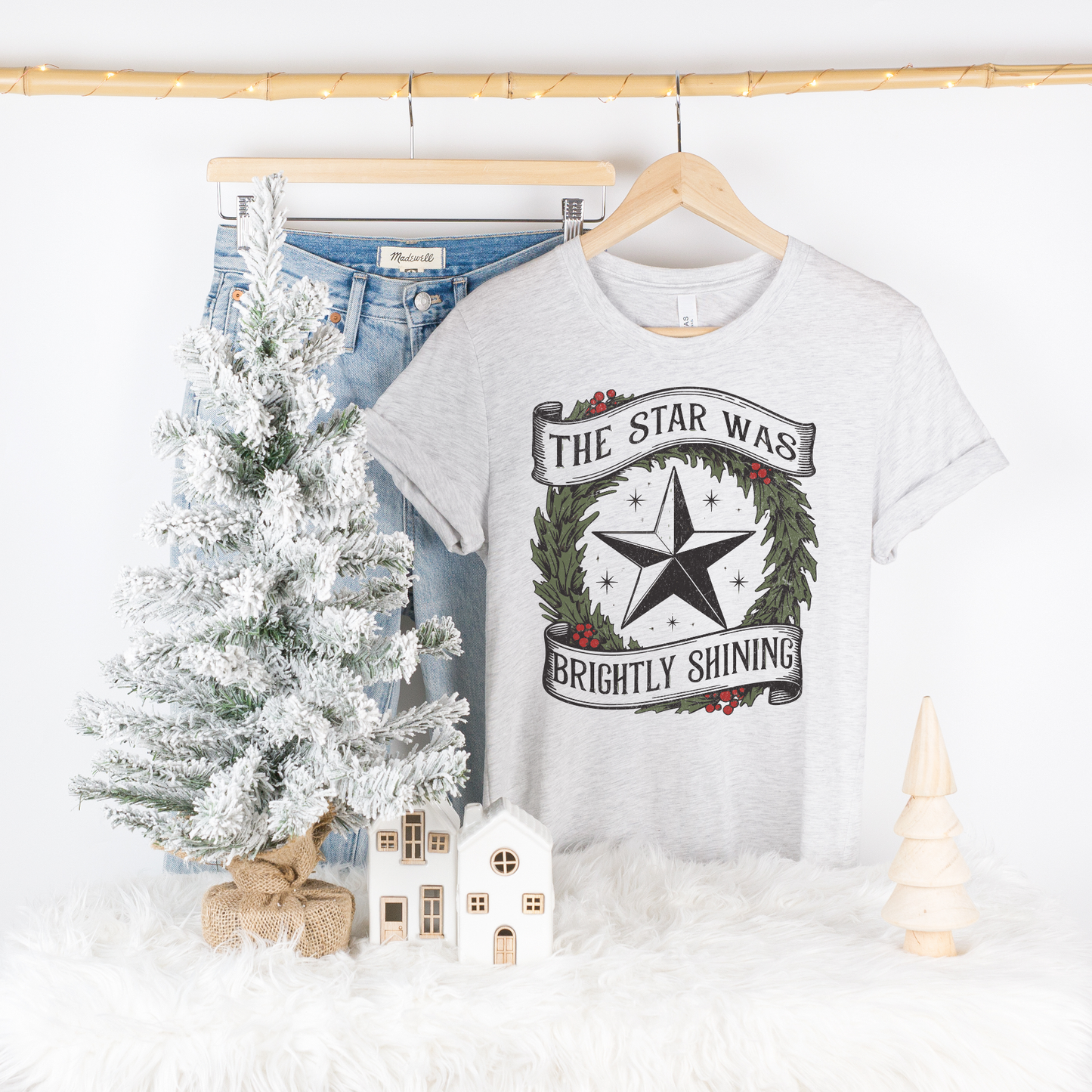 THE STAR WAS BRIGHTLY SHINING CHRISTMAS TEE