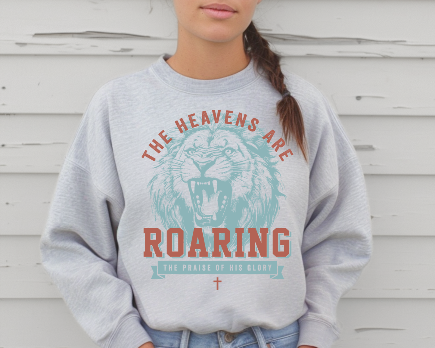 THE HEAVENS ARE ROARING CREWNECK SWEATSHIRT