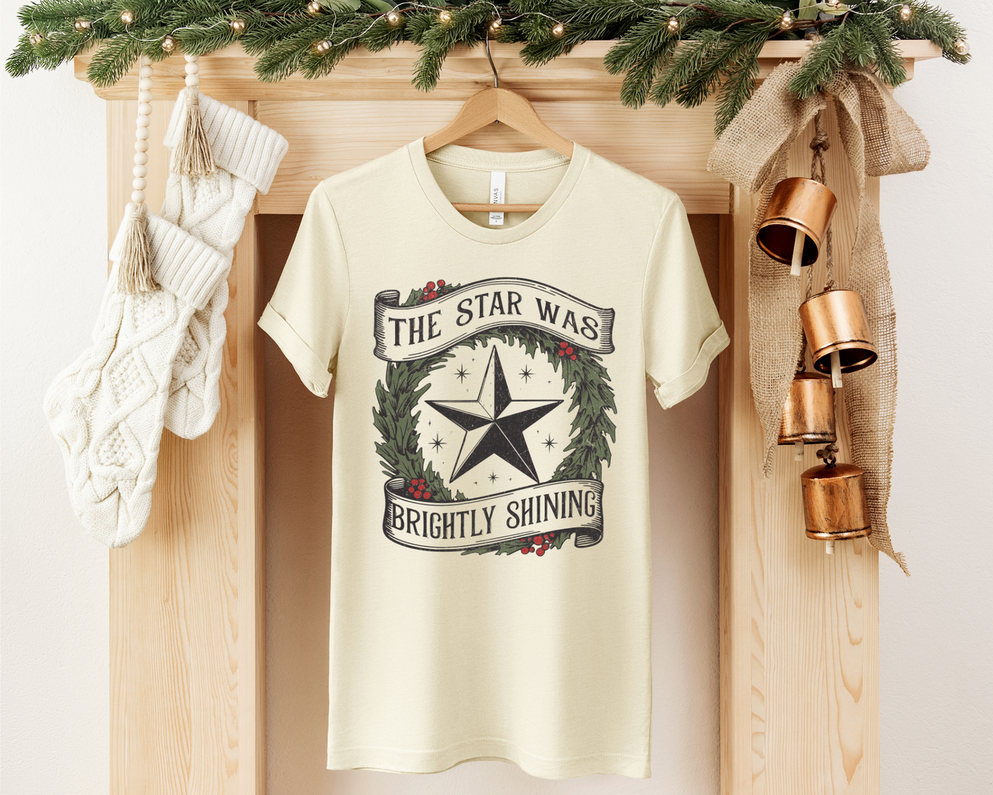 THE STAR WAS BRIGHTLY SHINING CHRISTMAS TEE