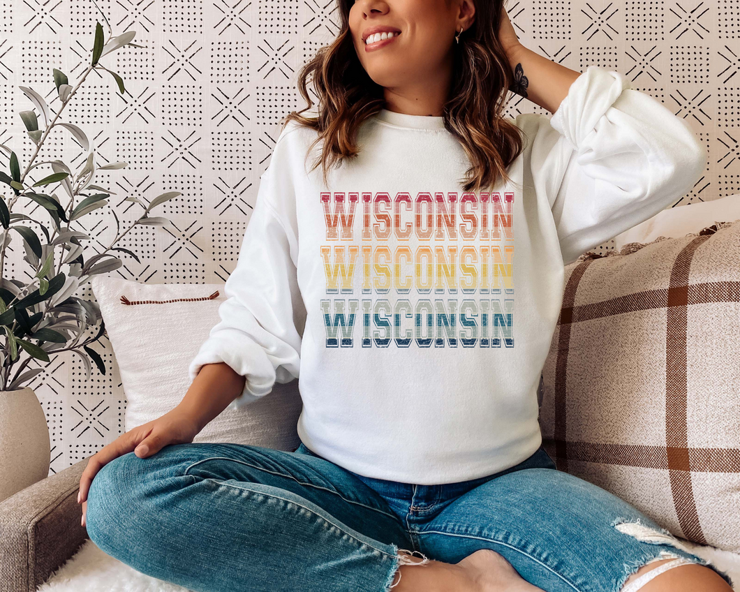 WISCONSIN CREWNECK SWEATSHIRT ADULT